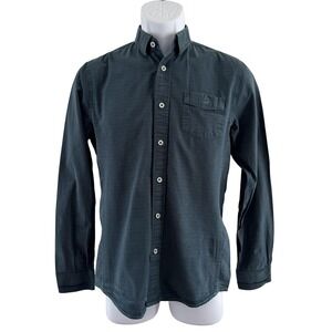 Descendant Of Thieves Shirt Mens Small Green Cotton Button Down Limited Edition
